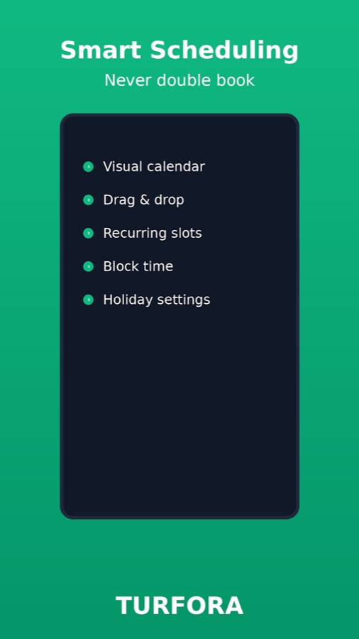 Scheduling without double bookings