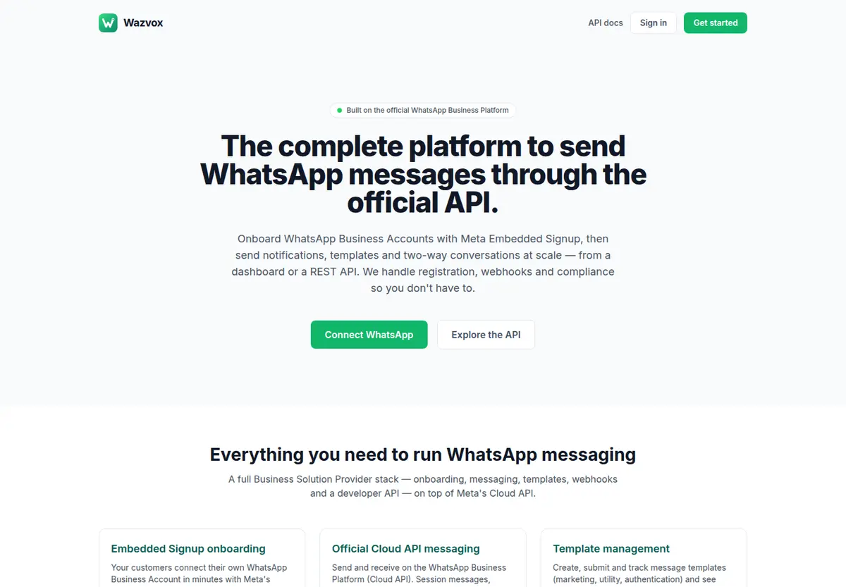 WazVox website
